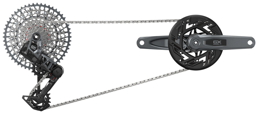 Groupset GX Eagle AXS Transmission Bosch, black, 160mm