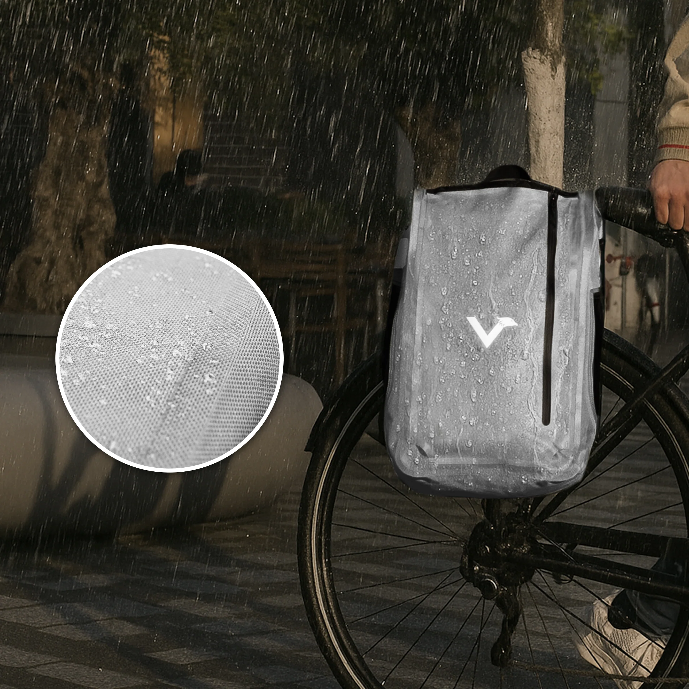 UrbanX 2.0 - Fahrradtasche & Rucksack kombiniert / Reflectierend – Bild 4