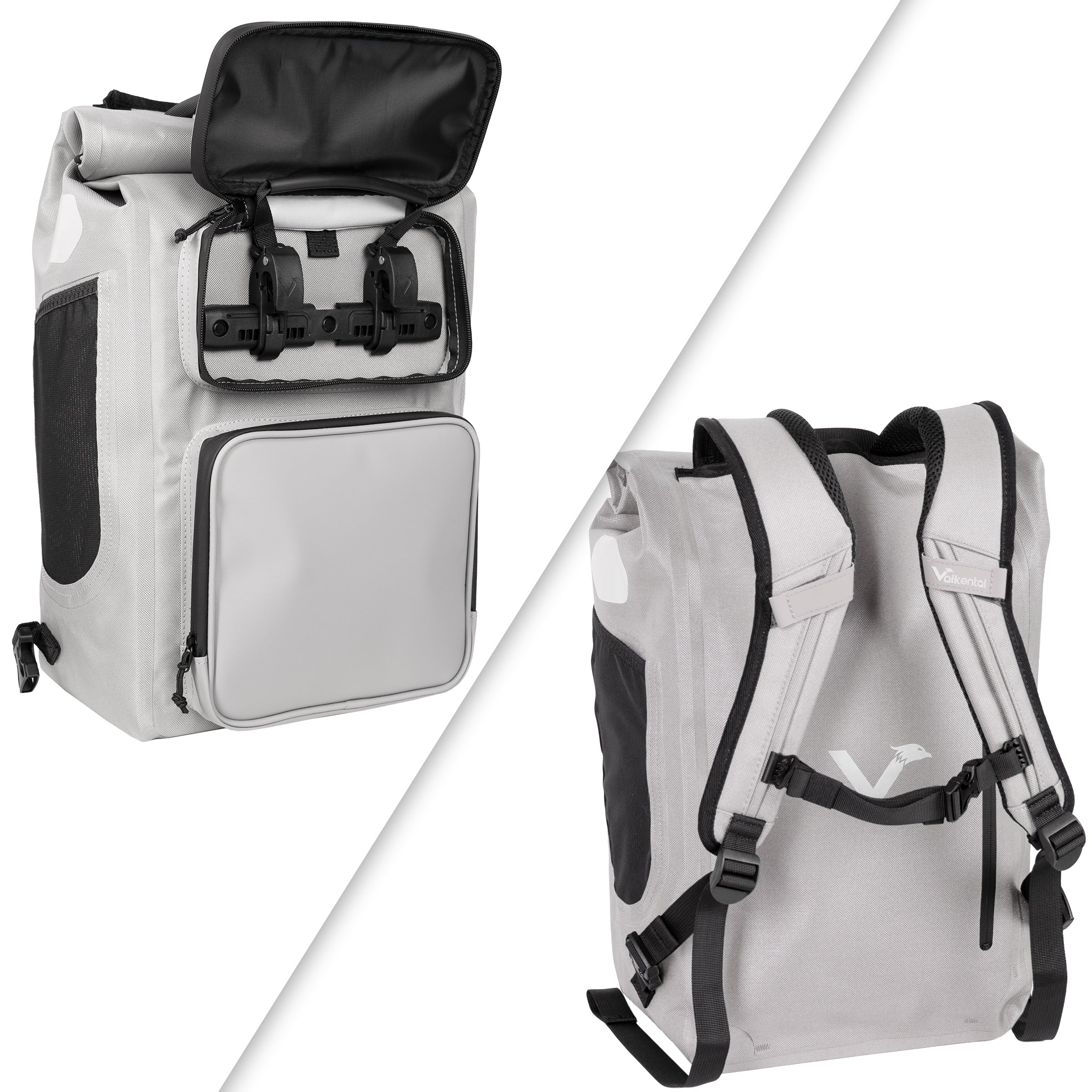 UrbanX 2.0 - Fahrradtasche & Rucksack kombiniert / Reflectierend – Bild 8